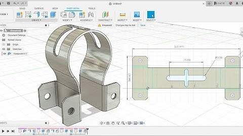 Fusion 360 Sheet Metal Exercise #35 | fusion 360  Tutorial