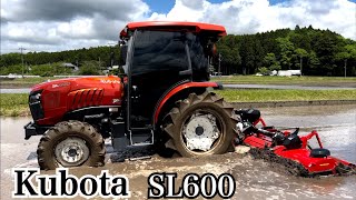 【Kubota SL600】『代掻き作業』TRACTOR WORK Agriculture KOBASHI TXF385 代掻き作業サイバーハロー作業