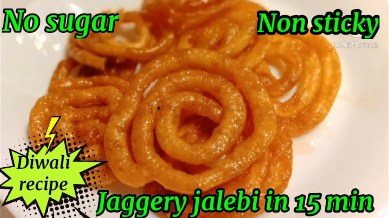 Jalebi with jaggery / jalebi recipe with jaggery / Diwali sweets