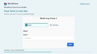 Add WordForm Forms to WordPress Posts & Pages | 2 Easy Methods