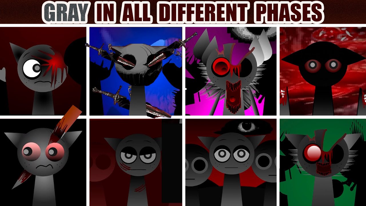 GRAY in ALL Different Phases | 1 - 888 Phases