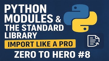 Python Modules & The Standard Library | Import Like a Pro 🐍 Zero to Hero #8