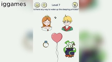 Brain Out 2 Level 7 Is there any way to wake up the sleeping princess