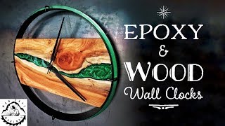 How to make Epoxy & Wood wall clocks