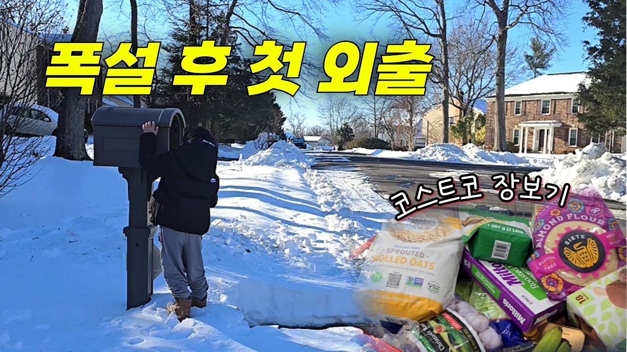 폭설 후 10일 만에 첫 외출 ❄️ | 코스트코 장보기 & 집밥하는 하루