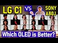 LG C1 vs Sony A80J OLED TV Comparison: Gaming, Motion, Brightness + More!