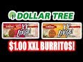 Dollar Tree ONE DOLLAR XXL Burritos! - WHAT ARE WE EATING?? - The Wolfe Pit