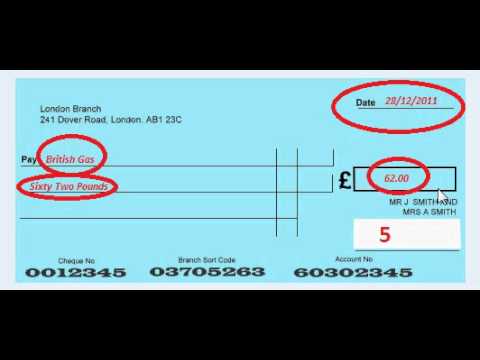 How to write lloyds cheque