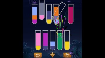 water color sort puzzle level 122 solution 🥳😊 - sort water color puzzle level 122 solution 🤗😍