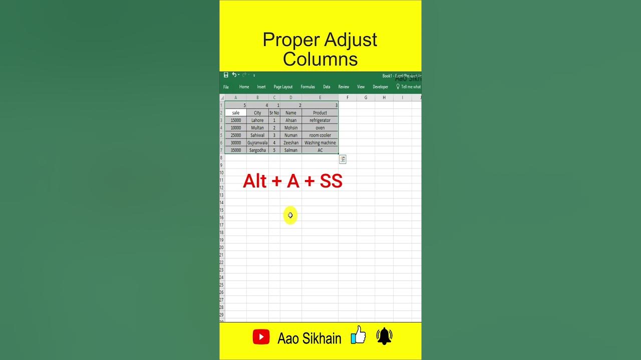 Adjust Columns In Excel YouTube adjust-columns-in-excel-youtube