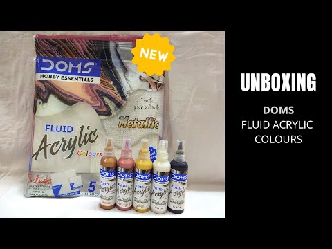 DOMS Metallic Fluid Acrylic Painting Set - Acrylic