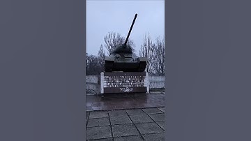 T-34/85 - WW2 monument a few miles from the frontline in eastern Ukraine