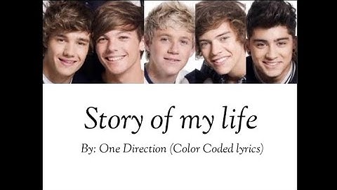 Thumbnail of One Direction - Story of my life (Color Coded lyrics)