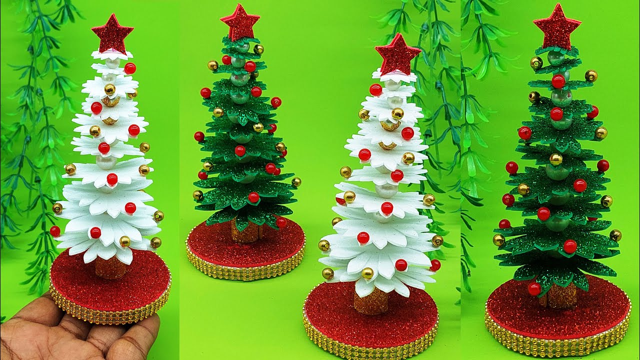 TURN A STYROFOAM CONE INTO A BEAUTIFUL YARN TREE FOR CHRISTMAS #Shorts 