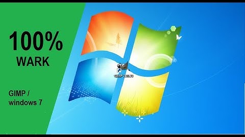 GIMP free | in windows 7 | 100% WORK