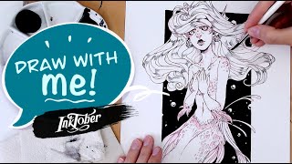 Draw with Me # 05 | Inktober 2019 ✒️My Horror Movie recommendations