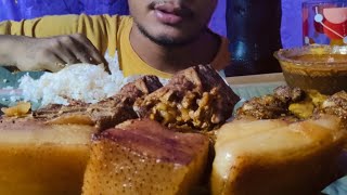 MUKBANG: SPICY PORK FAT PIECE & SPICY MOTTON NALLI & NORTHEAST MUKBANG PORK CURRY EATING| WOKTANG