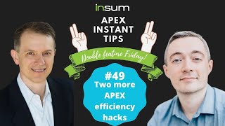 APEX Instant Tips #49: two more APEX efficiency hacks