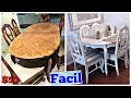 Como Pintar el Comedor Super Facil!! Mesa y sillas DIY