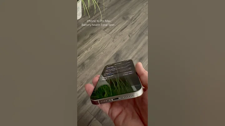 iPhone 16 Pro Max Battery Health one year later, after many trips & videos.. #iphone #promax #shorts