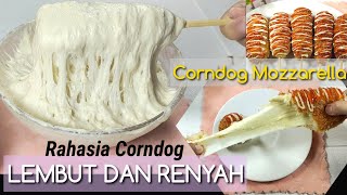 CORNDOG MOZZARELLA LEMBUT DAN RENYAH | GAMPANG BANGET | MOZZARELLA CORNDOG