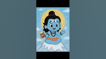 Baby Shiva Digital Art Timelapse #digitalart #digitalpainting