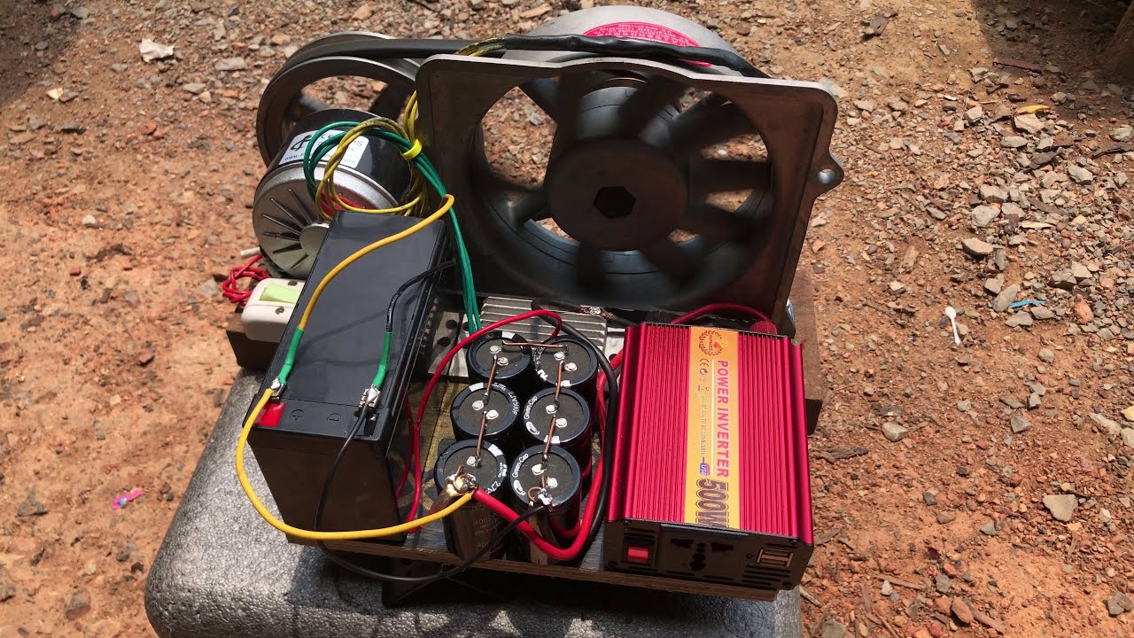 Create Looping Power from 14V AC Generator and 220V Inverter