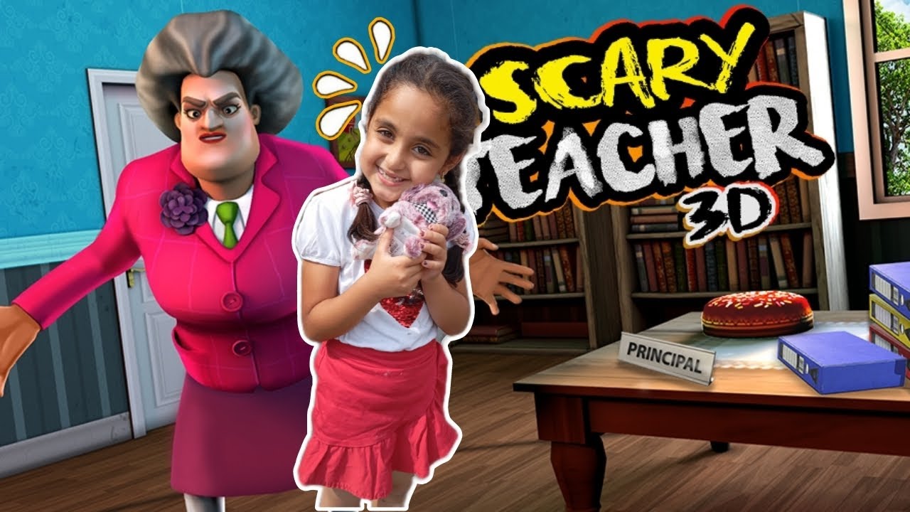 SCARY TEACHER OYNADIK!!( MAKYAJ BÖLÜMÜ)!Eyvah!! YAKALANIYORDUK