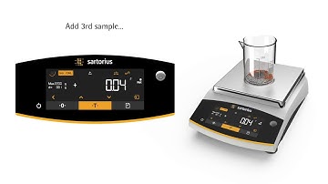 Sartorius Entris II - application net total