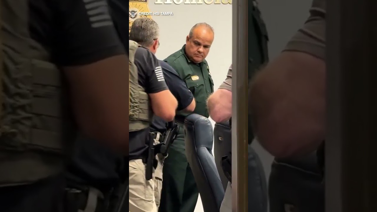 HSI releases video of Florida Sheriff Marcos Lopez's arrest