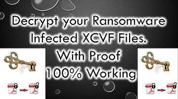 How to Decrypt your Ransomware Infected XCVF Files. | With Proof 100% Working | Shreyas Solution