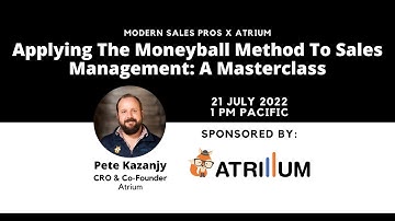 Applying The Moneyball Method To Sales Management  A Masterclass