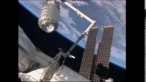 Cygnus berthing at ISS