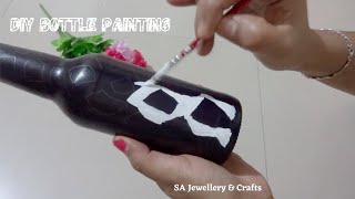 Bottle Craft | DIY Bottle Art  || Easy bottle painting || Bottle art