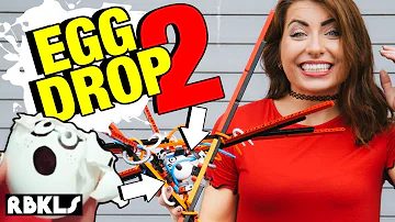 LEGO Egg Drop Challenge Part 2! - REBRICKULOUS