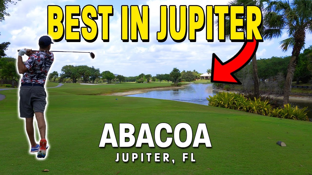 I played the NICEST golf course in Jupiter Florida! Abacoa Golf Club