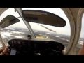 Approach and landing in a piper arrow on runway 13  houghton county kcmx