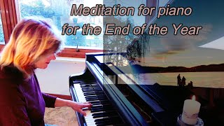 meditation with soft piano music improvised by the sunset of Lago Maggiore (Italy) screenshot 4