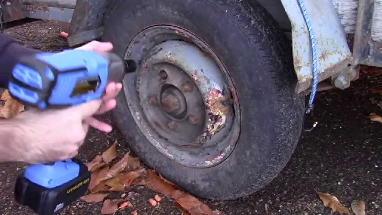Mastercraft 20v hightorque impact wrench vs rusted trailer nut YouTube