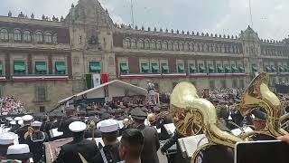 Desfile Militar Mexico 16/09/23 - Banda de Música de las FAM - Himno Nacional Mexicano