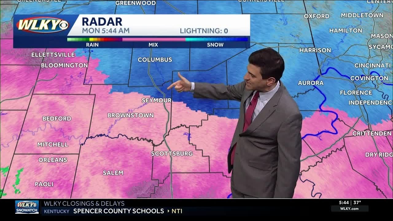 Impact weather: Wintry mix to rain Monday - YouTube