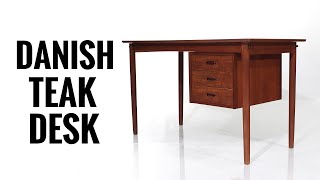 Danish Teak Desk by Arne Vodder