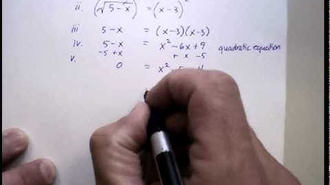 Radical Equations: Single Radicals (2).avi