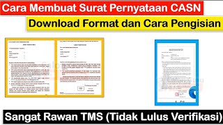 Cara Membuat Surat Pernyataan Sesuai dengan Persyaratan Instansi pada Pendaftaran PPPK 2024