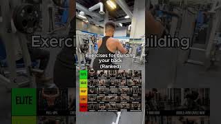 Exercises For Building your Back (RANKED) #fitness #back #gym #exercise #shorts #education