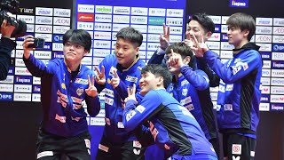 白神宏佑 リベッツスーパープレー&監督インタビュー 岡山リベッツ vs 木下マイスター東京 ノジマTリーグ2024-2025 2025年2月9日(日) 岡山武道館【卓球 Tリーグ公式】