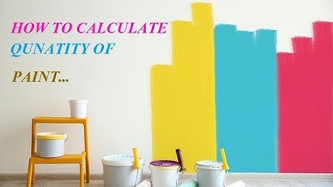 How to Calculate Quantity of Paint | Wall Putty | Emulsion for a room.
