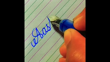 "Aastha" Beautiful name in Cursive #cursivewriting #calligraphy #shorts