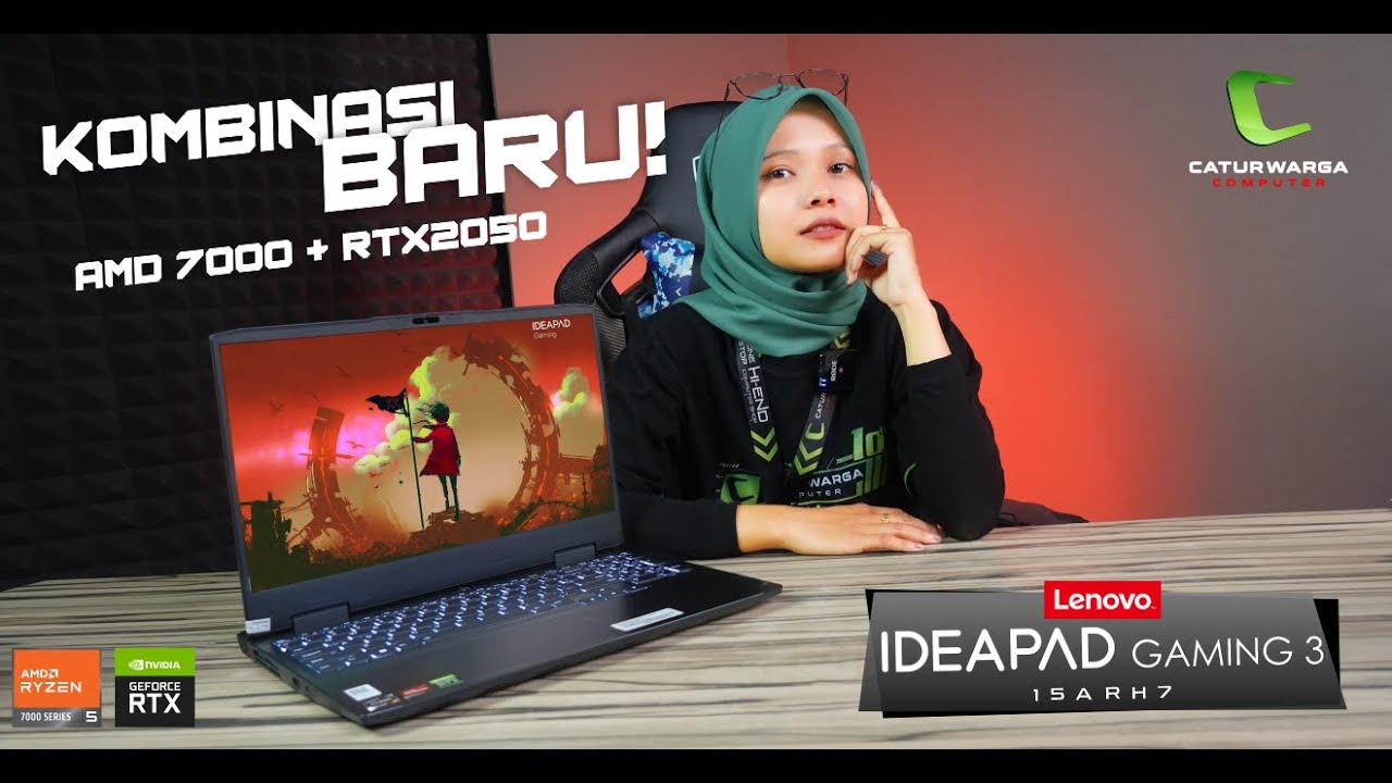 KOMBINASI BARU!!! AMD 7000 Series + RTX2050 | Lenovo Ideapad Gaming 3 15ARH7