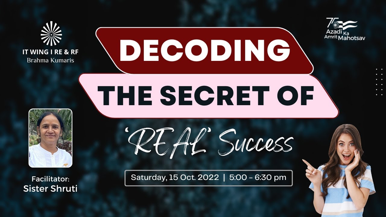 Decoding the Secret of ‘REAL’ Success || Saturday, 15 Oct. 2022 || 5:00 ...